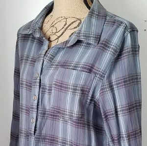 🌻2 for $35🌻 EUC - Longline  Plaid Tunic